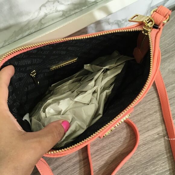 Steve madden Crossbody purse NWT Peach - Picture 5 of 11